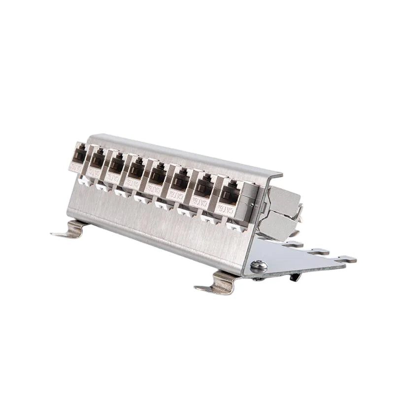 Linkwylan Keystone Frame Holder for DIN Rail Mounting Plate Electrical Distribution Box DIN-Rail Adapter 1/2/3/4/8-Ports