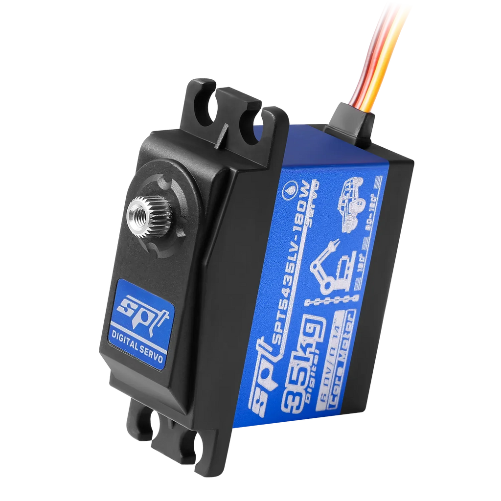 SPT 25KG 35KG Digital RC Servo Large Torque 180° 360° Metal Gear Waterproof Motor for RC Crawler Car SCX10 TRX4 Drift Robot