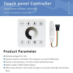COB Horse Race LED Strip 24V WS2811 Running Water Flowing Light 360LEDs/m RF Touch Panel Controller 5M for Home Decoration