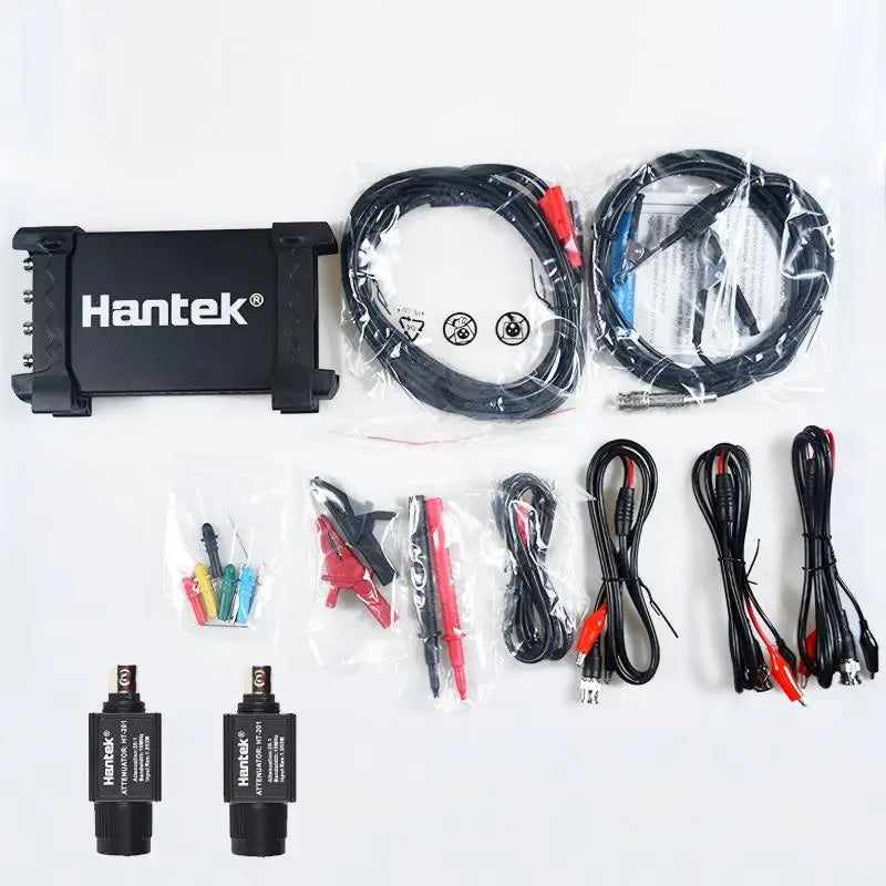 Hantek 6074BE 6074BC 6074BD 6254BD 6254BE HT201 Digital Storage Oscilloscopes PC USB Portable 4 Channels 70MHz Bandwidths WIN10
