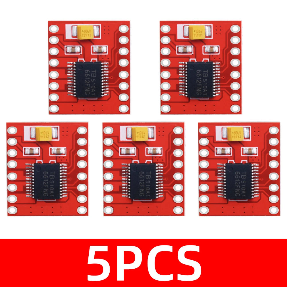 TB6612FNG Dual Motor Driver - 1A Motor Control Module for Arduino Microcontroller, Superior to L298N