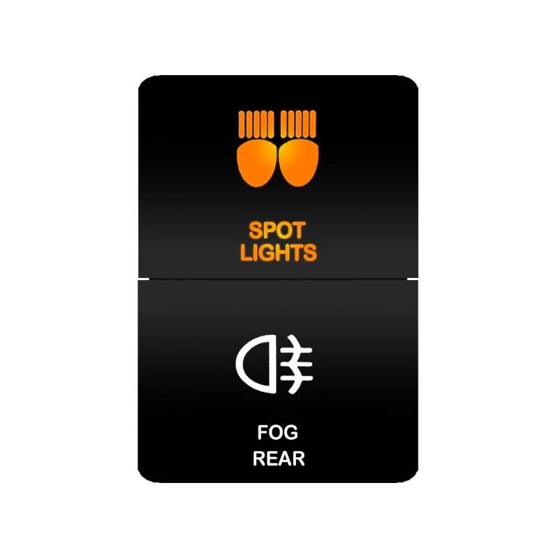 Car Push Switch Dual ON OFF Button Led Bar Roof Lights Fog Spot Driving Lights Button For Toyota 4Runner Hilux RAV4 Prado Camry