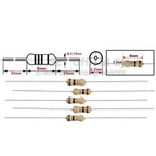 1000pcs 1/4W Carbon Film Resistors ±5% 4Color Ring Resistor Components 0.25W 1kR 4.7K 10K 22K 47K 100K 470K Ohm 1 10 100 220 Ohm