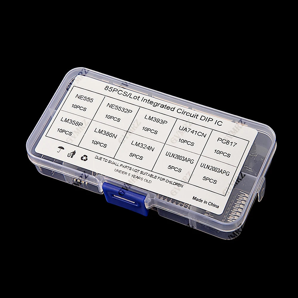 10Values 85PCS IC LM324 PC817 LM358 chip IC kit DIP direct insertion NE555 single precision timer LM393