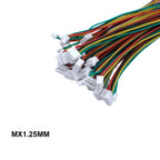 10Pcs SH1.0 1.25 2P 3P 4P 5P 6P-10P Male Connector With 32AWG Silicone Wire Single Head Connector