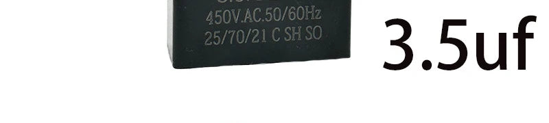 CBB61 Fan Start Capacitor 1.0/1.2/1.5/2.0/2.5/3.0/3.5UF 450V Universal for Ceiling Fans, Range Hoods, Water Pumps