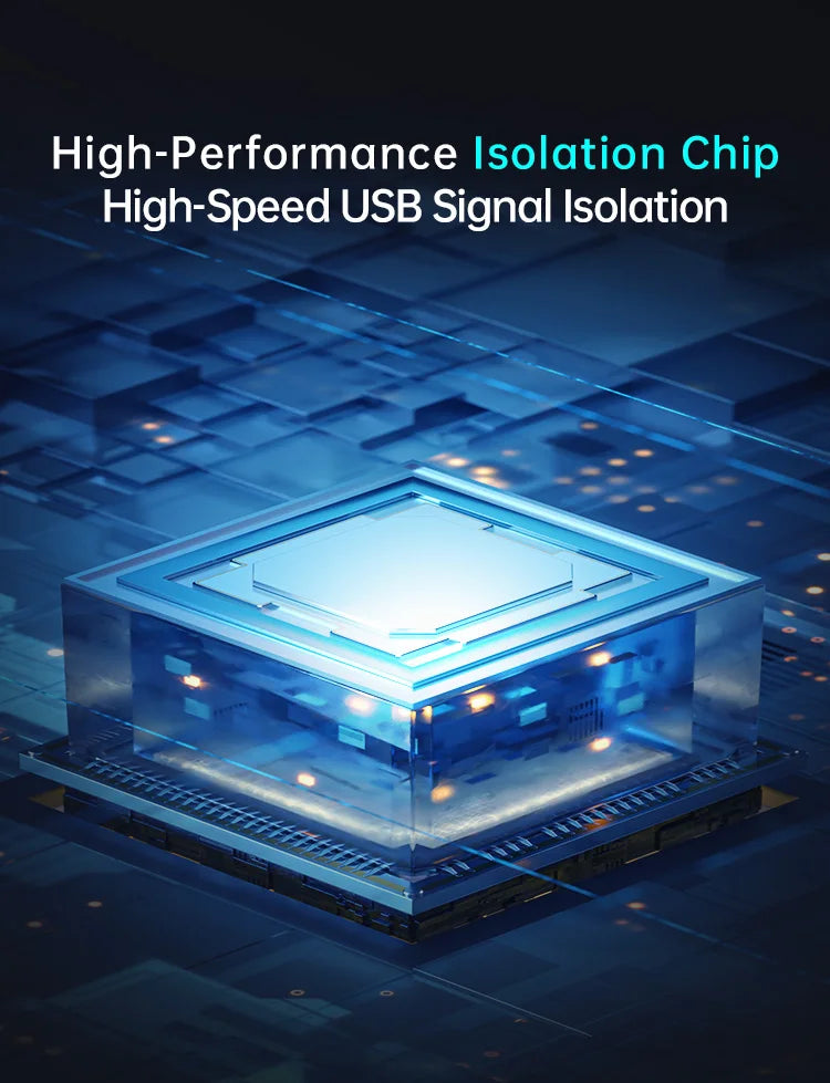 ALIENTEK USB 2.0 High-Speed Isolator HUB23 Industrial-Grade 480Mbps Opto-Coupler Photoelectric Protection Module
