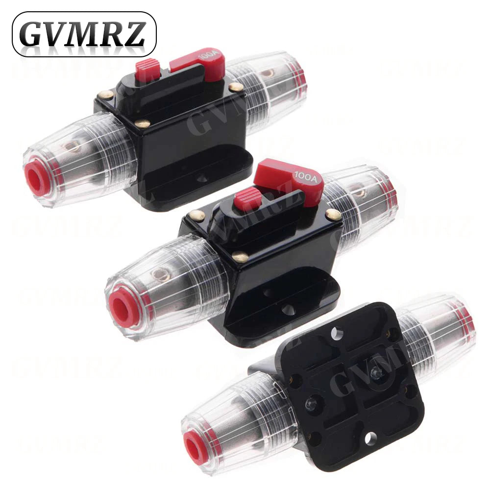 Car Battery Fuse Automatic Reset Audio Stereo Amplifier Fuses Overload Protection Adapter Auto Accessories 15A 20A 30A 40A 50A