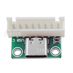 USB 3.1 Type C Connector 16 Pins Type-C Female Socket Receptacle Adapter Type-C 16Pin Adapter Board 8pin 512  Dual Resistor 5.1K