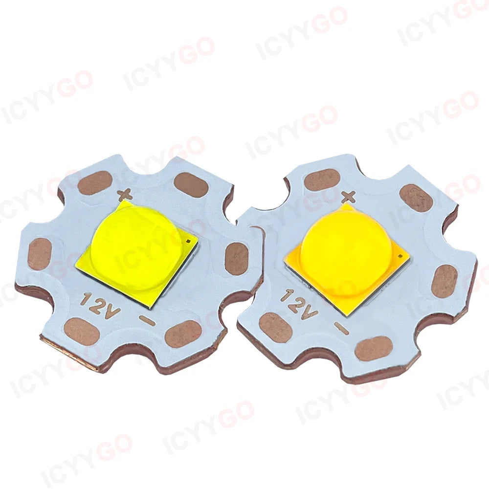 20W 40W High Power LED 5050 7070 Bead Diode 3V 6V 12V With Cable Suitable For Flashlight Parts Bicycle Car Headlight Accessories