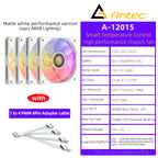 Antec Computer Case Fan PWM 4 Pin 5V 3Pin ARGB 120mm Silent  Fan CPU Cooler Cooling Fan Cooling Radiator Fan 12V Adjust Fan