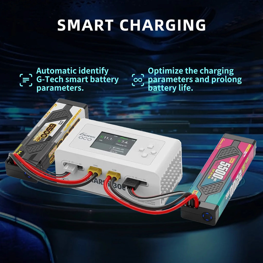 RadioLink IMARS D300 Lipo Battery Charger For RC FPV Airplane Drone Smart Dual Charge 16A AC 300W DC 700W Lipo Balance Charger