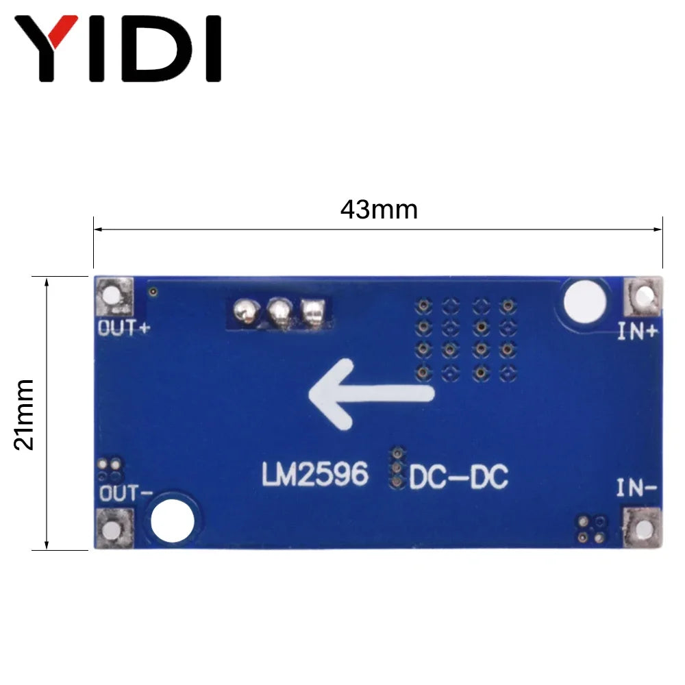 5pcs LM2596 DC to DC Buck Converter LM2596S ADJ 3A Voltage Regulator Adjustable Step Down Power Supply Module 24V 12V 5V
