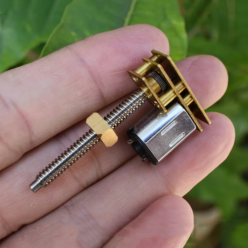 Mini N20 Full Metal Linear Screw Slider Gear Motor DC 3V 3.7V 5V 6V Long Screw Shaft DIY 3D Printer Lifting Platform Robotic Arm
