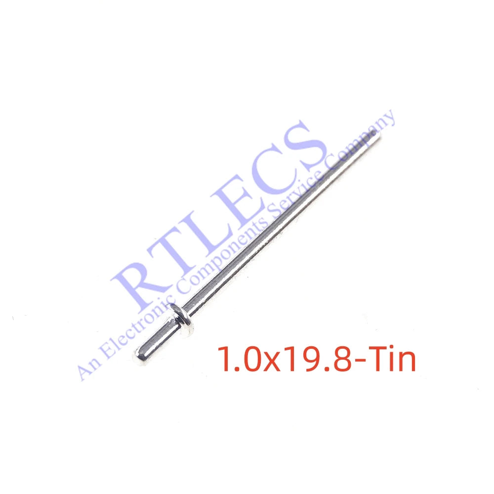 100 500 Pcs Male PCB Pin Header Press-Fit Tip 1.0 1.3 Mm Diameter Brass Plated Gold 1u Tin 1.0 Bias Connector 9.5 14.5 15.0 Mm