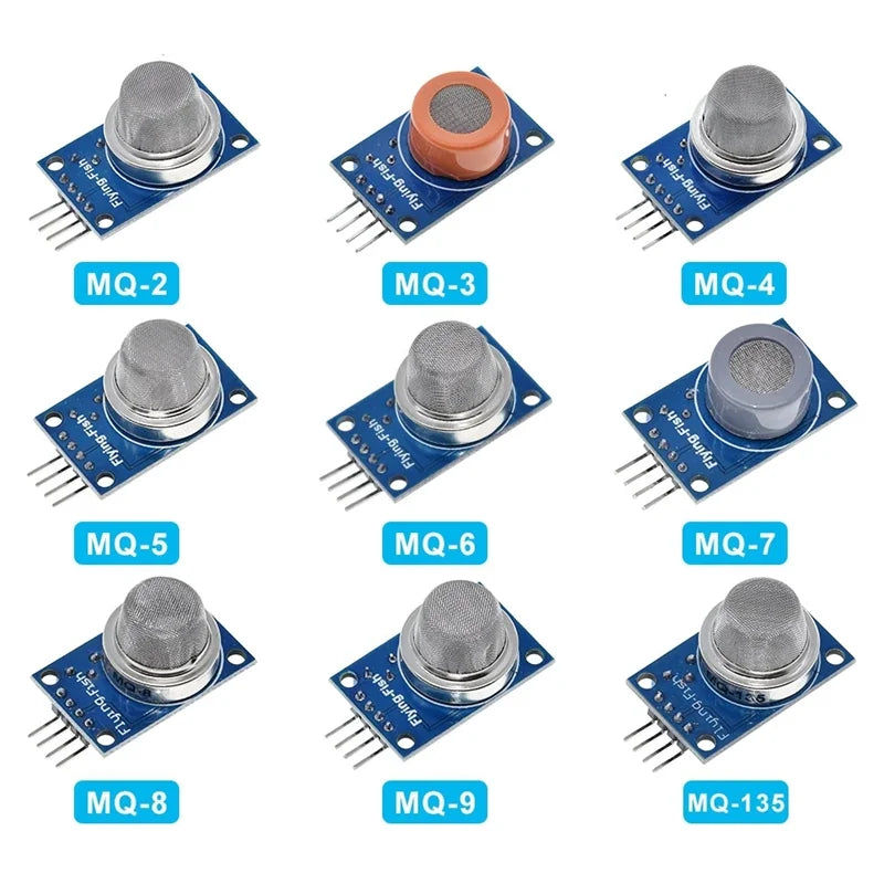 DIY MQ-2 MQ-3 MQ-4 MQ-5 MQ-6 MQ-7 MQ-8 MQ-9 MQ-135 Detection Smoke Methane Liquefied Gas Sensor Module For Arduino Starter
