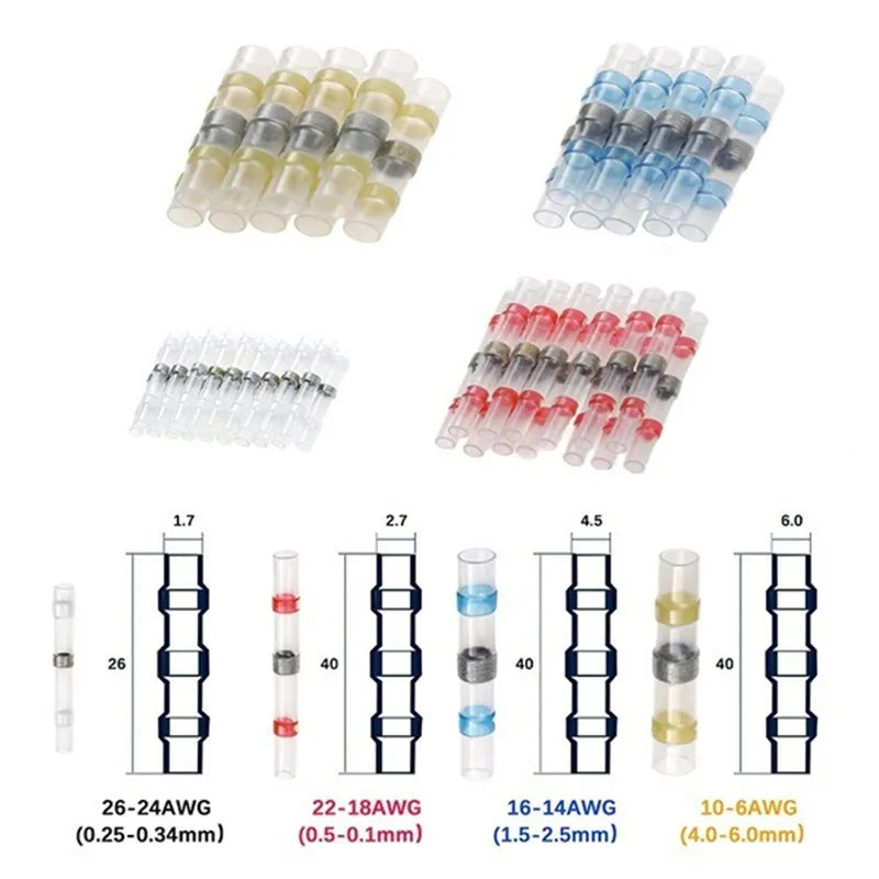 Wire Connector Electrical Connectors Solder Stick Wire Connector Solder Heat Shrink Waterproof Crimp Cable Terminals for Cable