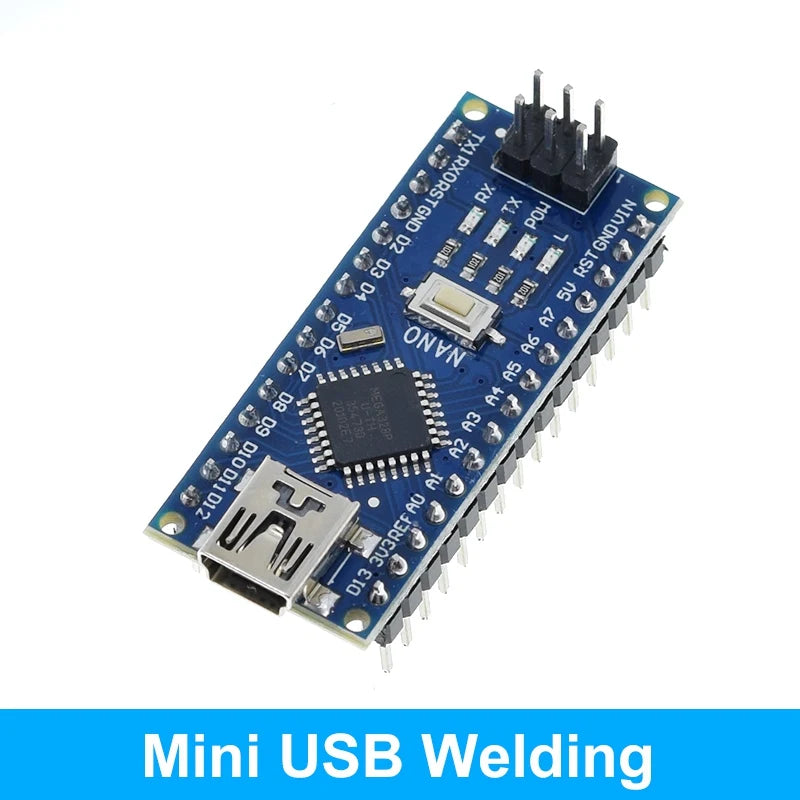 WAVGAT Nano 3.0 Arduino Board with Bootloader, CH340 USB Driver, ATMEGA328P MCU 16Mhz - Compatible with Arduino Nano Projects