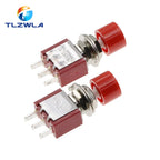 5PCS 3Pin C-NO-NC 6MM Mini Momentary Automatic return Push Button Switch ON-(ON) 2A 250VAC/5A 120VAC