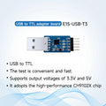 CH340X/CH9102X UART USB to TTL 3.3V 5V USB UART CP2102 CDSENET E15-USB-T2 Wireless Test Board Adapter For RF Serial Module
