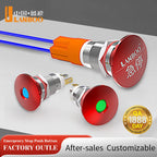 LB12E-M Mini Emergency Stop Button with LED Light Elevator Machine Tool Safety STOP Switch Self-locking / Momentary Selectable