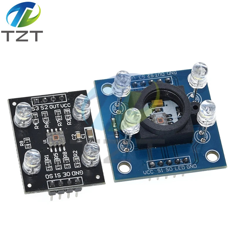 TZT Color Recognition Module TCS230 TCS3200 Color Detection Module Color recognition Module For Arduino DIY Module DC 3-5V Input