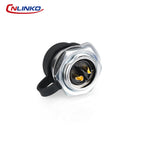 CNLINKO LP20 2/3/4 Pin IP68 Waterproof Quick Circular Connector Panel Mount Electrical Power Connector for Outdoor Eqiupments