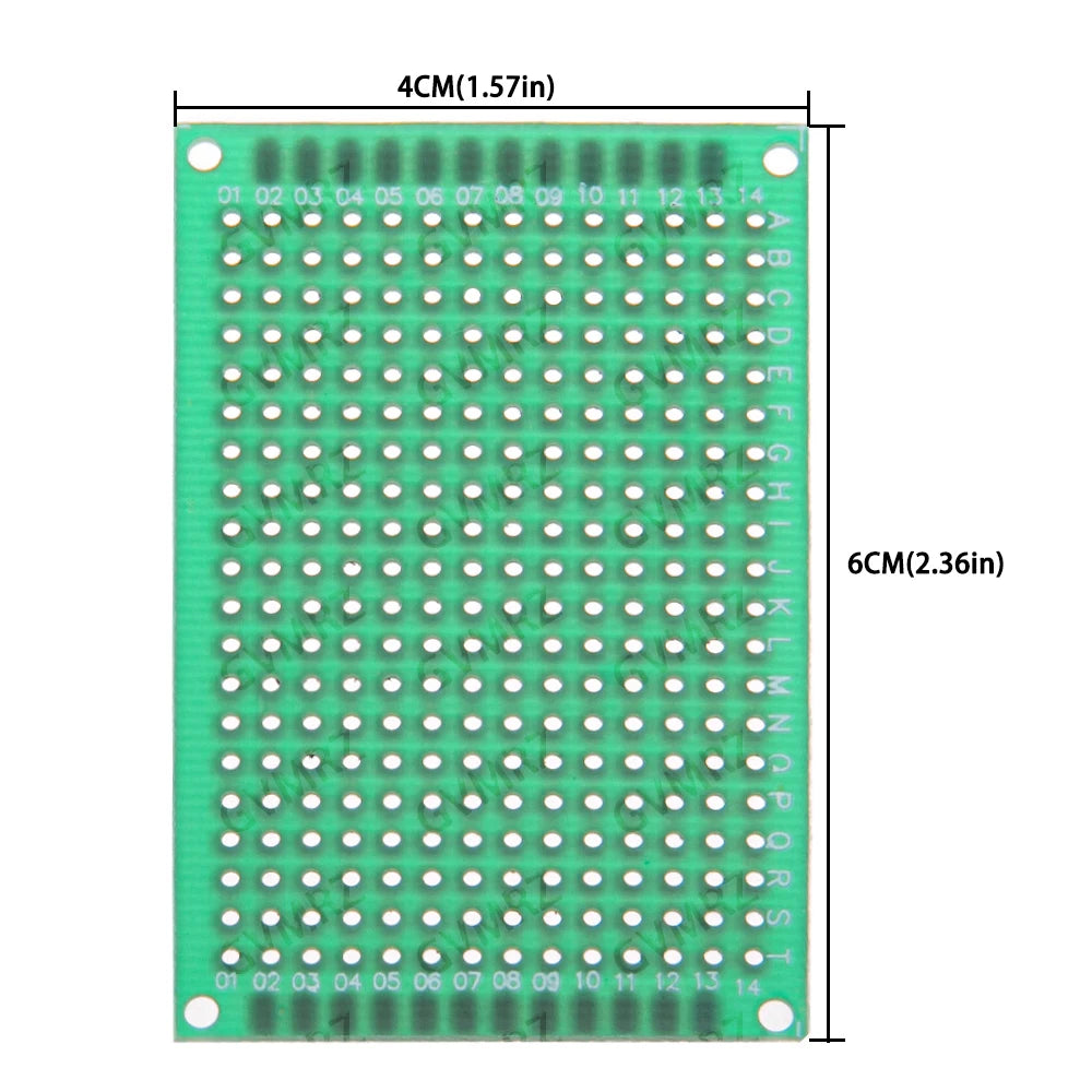1PCS /5PCS Single Sided Green PCB Prototype Board Universal Through Hole Perfboard for DIY Electronic Projects