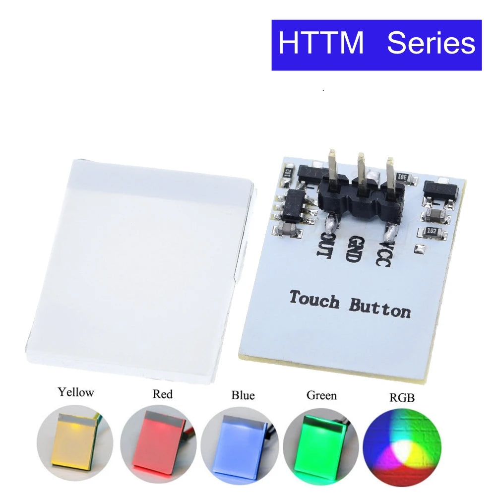 TZT TTP223 12V 1-Channel Touch Relay Module Capacitive Touch Key Switch Sensor Self-Locking/No-Locking HTTM Touch Button