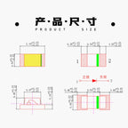 Highlight 0402 SMD LED, Red, Blue, Green, Yellow, White, Warm-white, Orange, Pink, Light-emitting diode