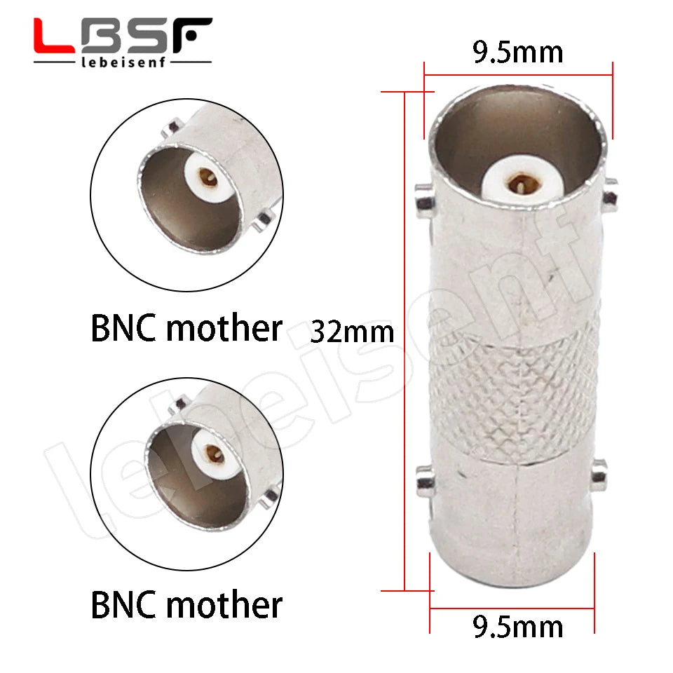 BNC dual pass BNC female to female conversion head BNC female to female BNC straight through BNC connector Q9 connector head