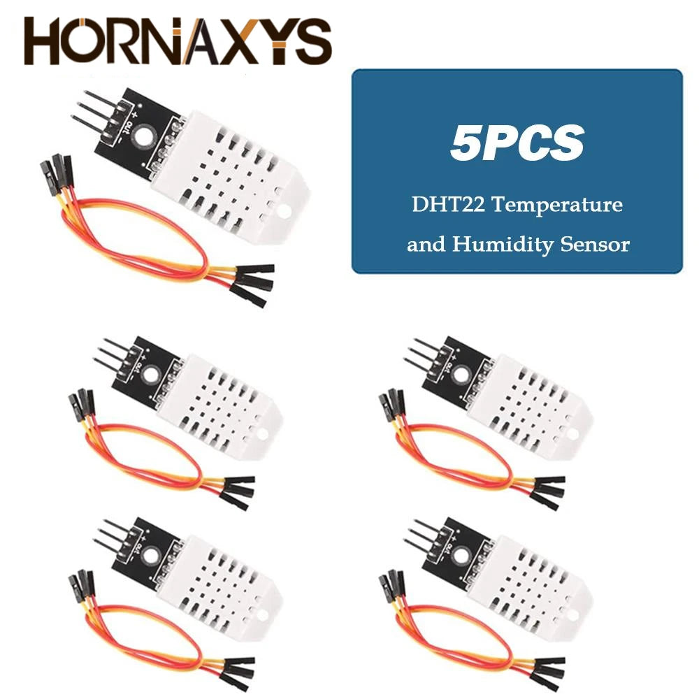 1-10pcs DHT22 Digital Temperature and Humidity Sensor AM2302 Module+PCB with Cable