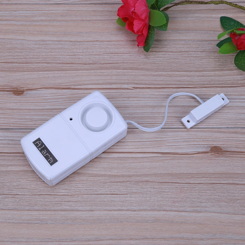Mini Alarm Sensor Detector Battery Powered Sticky Window Magnetic Alarm System 95Db Loud Voice Easy Installation for Home Office
