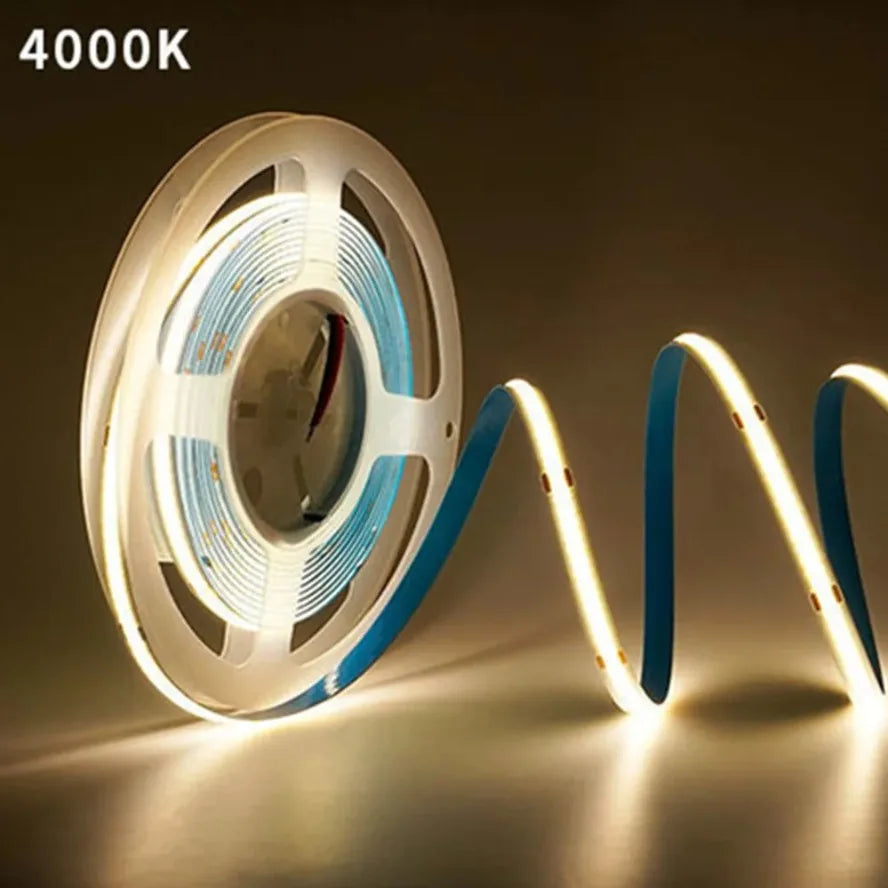 220V Flexible Tape Lights Dimmable COB LED Strip Light Smart IC No Need Driver High Bright 240LEDs/m Linear Lighting RA95