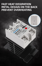 Single Phase Solid State Relay SSR-40DA SSR-25DA SSR-10DA DC To AC 3-32VDC Input 24-380VAC Output Solid State Relay