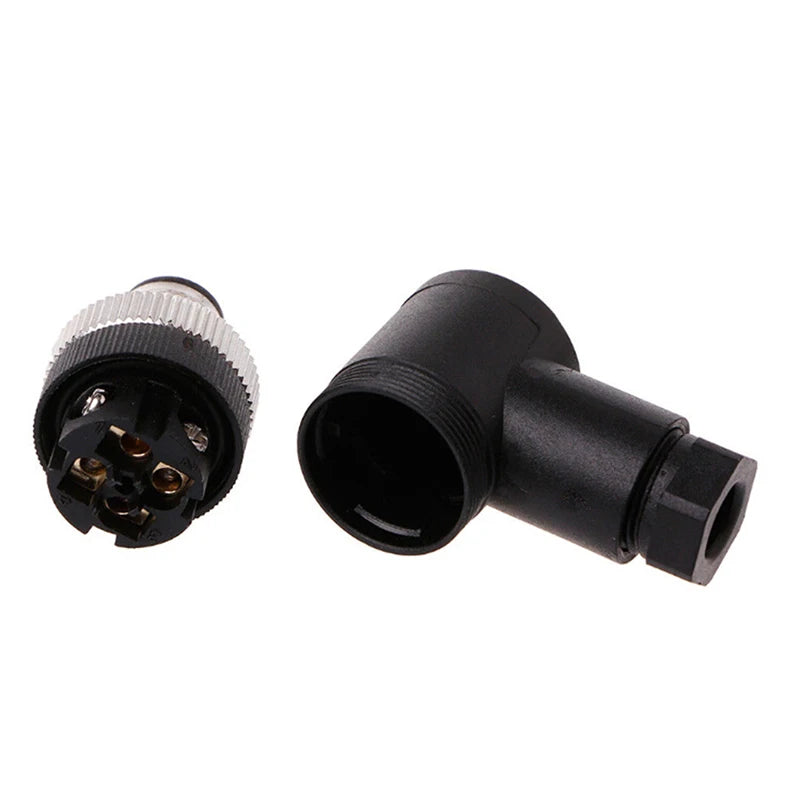 1Pc 3/4/5 Pin M12 Sensor Connector Waterproof Male&female Plug Screw Threaded Coupling