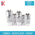 CBB65 Air Conditioner Capacitor 450V AC Motor Run Compressor Starter 5/20/25/30/35/40/45/50/60/70uF
