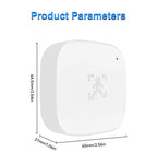 Smart Life Zigbee 24G MmWave Radar Motion Sensor Human Presence Detector Battery Powered Breathing Monitor for Home Automation