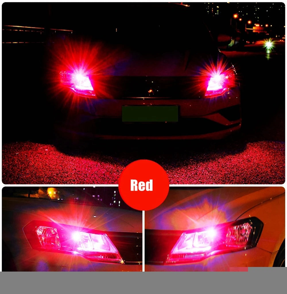 2Pcs T10 LED W5W Led Bulbs WY5W Super Bright CSP 1860 Chips 1000Lm Canbus Car Parking Lights Auto Dome Lamp White Red Yellow 12V