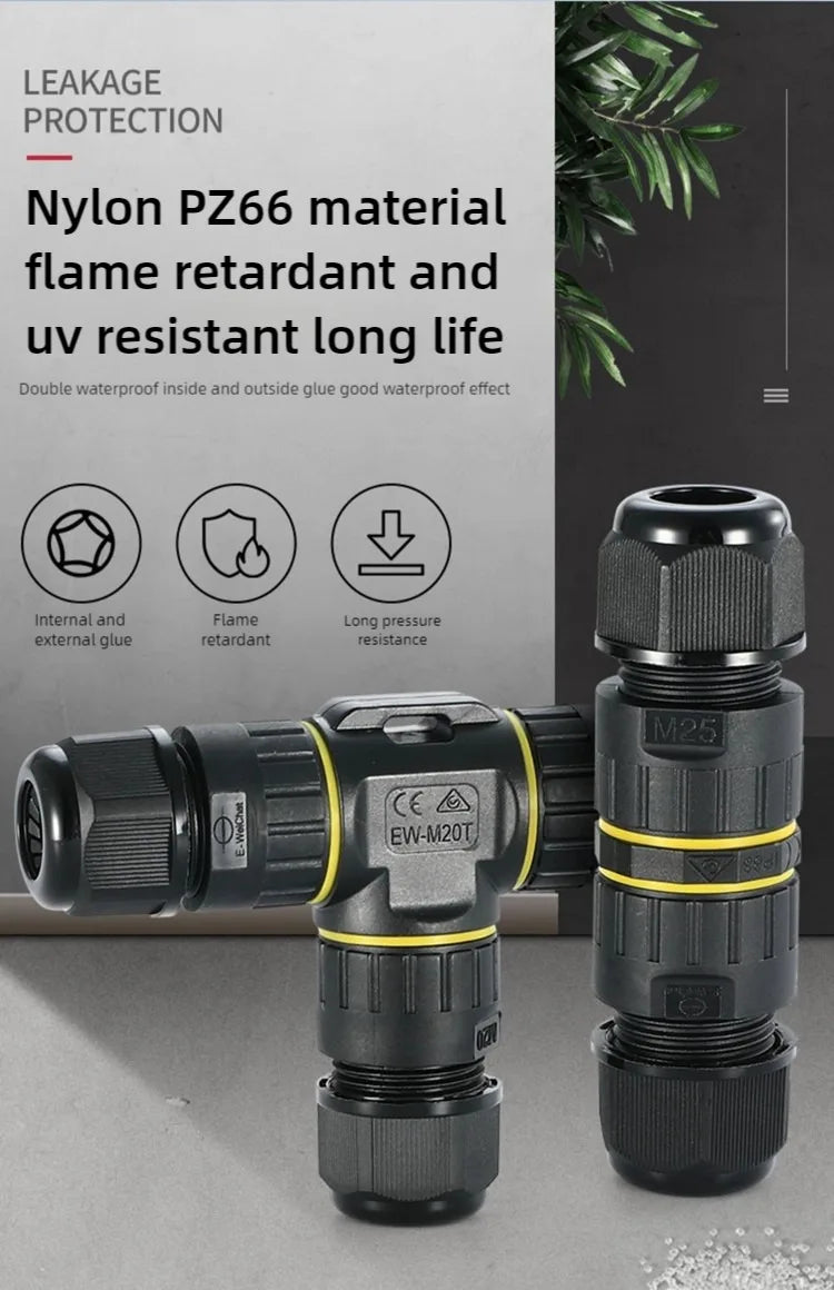 IP68 Waterproof Joint Wire Quick Connection Connector 2 3 4 Pin Solderless LED Lamp Electric Wiring Outdoor Rainproof Terminal
