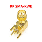 5/20/100PCS SMA-KWE SMA Female Plug Adapter Solder Edge PCB Mount Connector Right Angle RF Coaxial