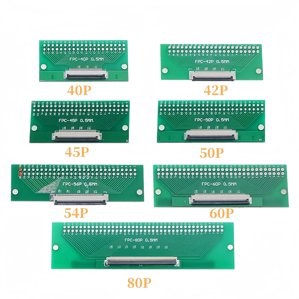 FPC FFC Flexible Cable Adapter Board 0.5mm Pitch Connector SMT to 2.54mm 4P/6P/8P/10P/12P/14P/15P/16P/18P/20P/22P/24P/26P/30P