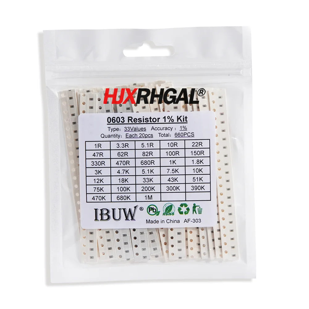 4000PCS 0402 SMD Resistor Kit Assorted Kit 10ohm-1M ohm 5% 80valuesX 50PCS=4000PCS Sample Kit 0805 0603 1206 2512 1210