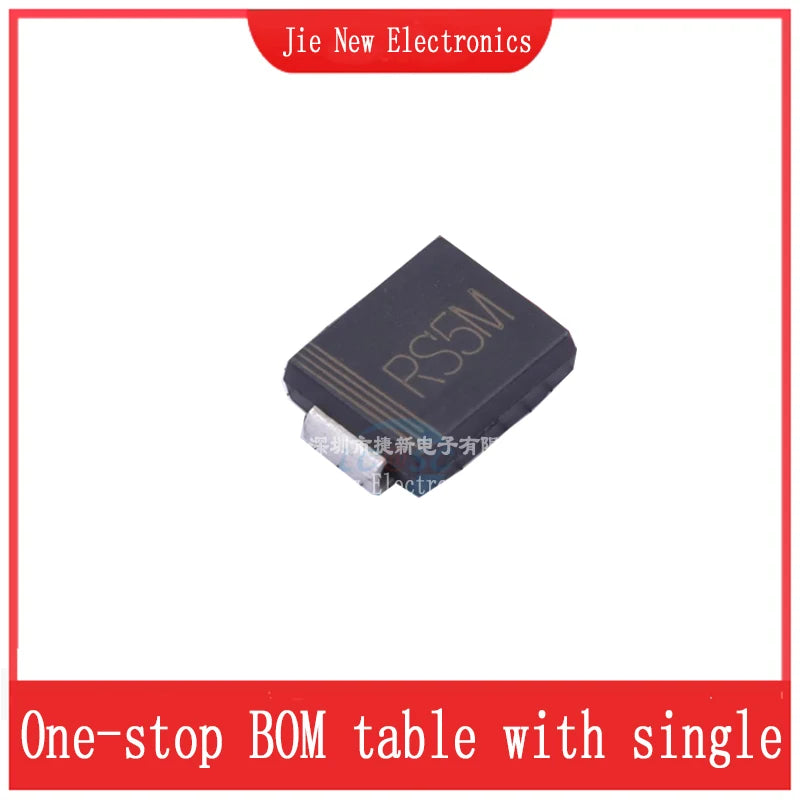 50PCS/LOT SMC DO-214AB ES5A ES5A ES5J ES3J RS5M  RS3M ES5D ES3D ES5G ES3G 3A 5A 200V 400V 600V 1000V 1KV SMD Fast Recovery Diode