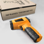 TS600 Infrared Thermometer Digital Temperature Gun Laser Non-contact Temp Reader IR Temperature Sensor Adjustable Emissivity