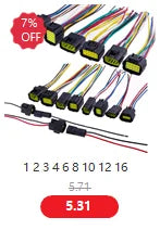1set 2.8mm 2/3/4/6/9 pin Automotive Quick connection Electrical wire connector Male Female cable terminal plug Kits Motorcycle