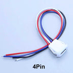 2/4/6Pin USB-C Type-C Waterproof Connector Charger Jack Direct Compression Female Socket Charging Interface With PH2.0 Terminal