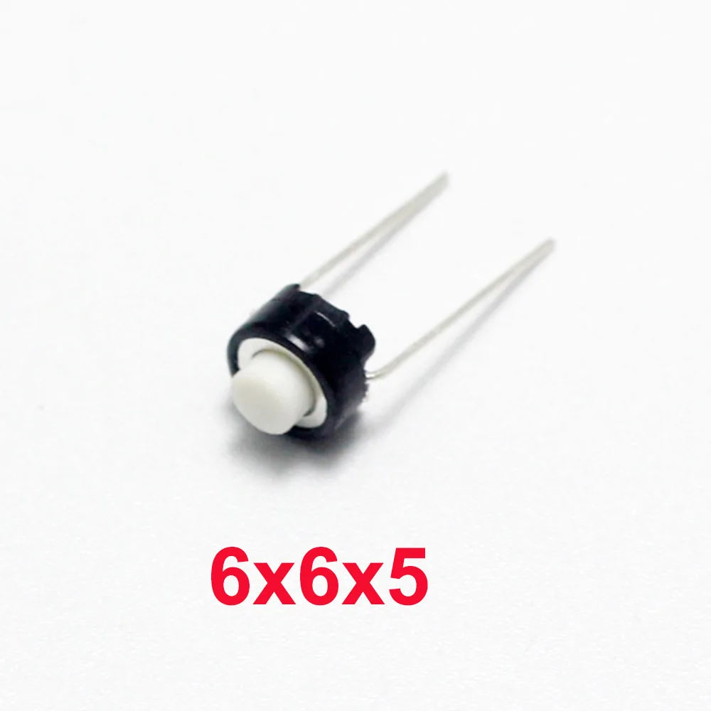 10/20/50/100PCS SKRGAED010 ALPS Tact Switch White Black Touch Switch 6*6*5mm 6x6x4.3mm DIP Tactile Push Button Micro Switch