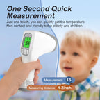 No Contact Baby Thermometer - One-Click Infrared Forehead Digital Thermometer for Infants, Kids & Adults - Fever Alert