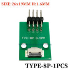 1PCS FFC/FPC Conversion Board 0.5mm Pitch Connector 2.54MM Double Row Bending Pins 4/10/12/14/15/16/18/22/24/26/30/34/40/50/60P